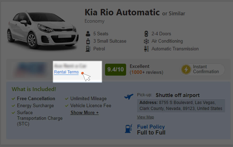 Rental Terms