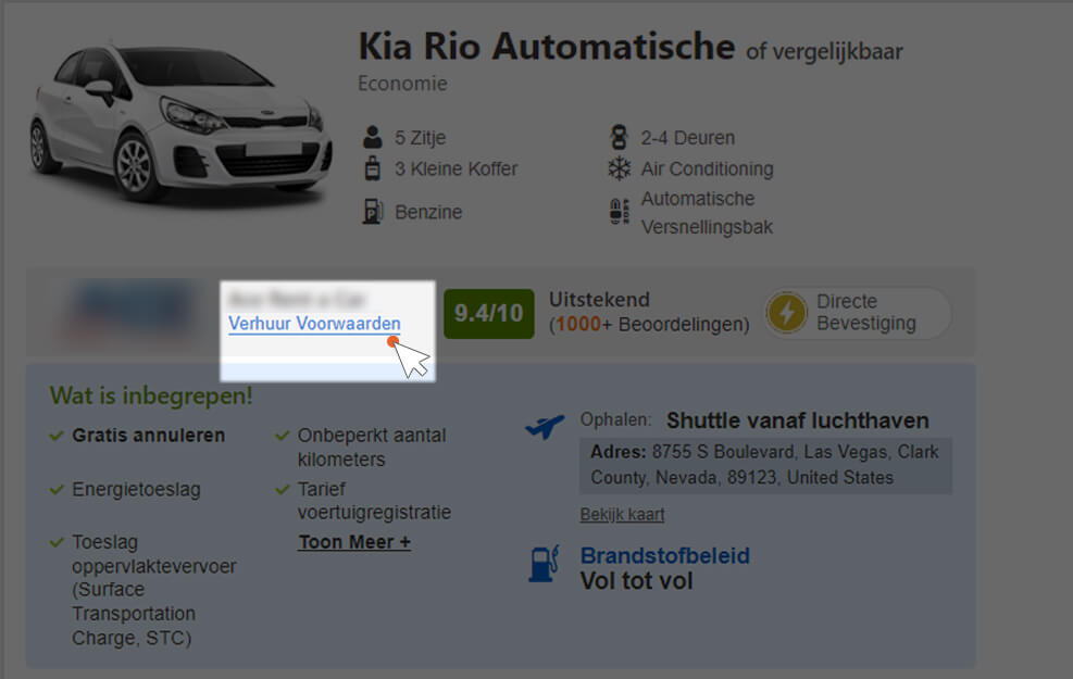 Verhuur Voorwaarden